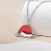Hat Necklace Christmas With Rhinestones For Festive Occasions Jewelry Gift