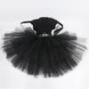 3 Layers Black Wed Costumes for Girls Halloween Party Role Play Outfit School Girl Layered Princess Dresses with Lace Collar