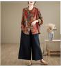 Real Shot 2025 Cotton Linen Frog Button Shirt Retro Cardigan Top