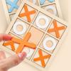 Spiel Holzspielzeug Mini Tic-Tac-Toe Interaktives Puzzle Training Gehirn Lernen Frühe pädagogische Spielzeuge Für Kinder Kinder Schach