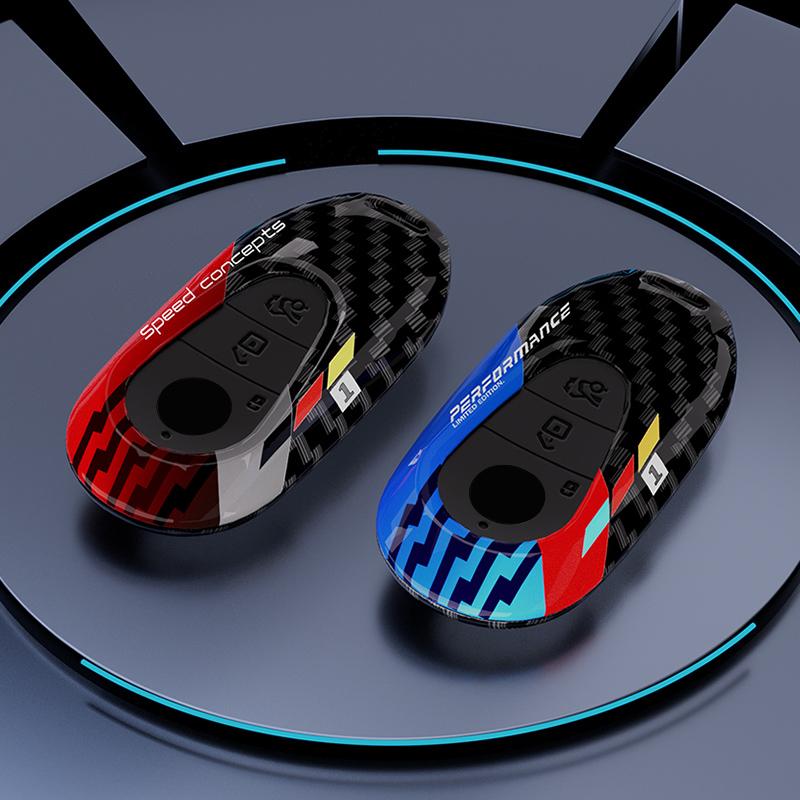 New ABS Car Key Case Cover Shell For Mercedes Benz C E S Class GLC W206 W223 W214 E300 C260 C300 S450 S500 S400 Fob Accessories