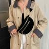 Casual travel Female Shoulder 2026 Winter Faux Suede Chest Bag Woman Waist Bag Street Trend Crossbody Bag Phone Purse Fanny Pack