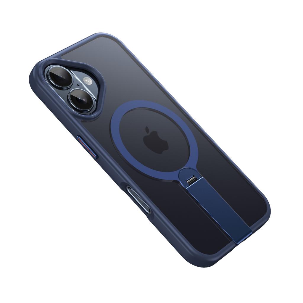 Applicable To iPhone16promax Magnetic Mobile Phone Case Magsafe Apple 15 Vertical Invisible 360 Bracket Protection