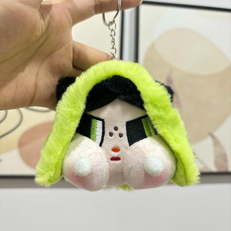 Cute Dudu Girl Plush Keychain Soft Short Plush Charming Bag Ornament For Kids StyleL