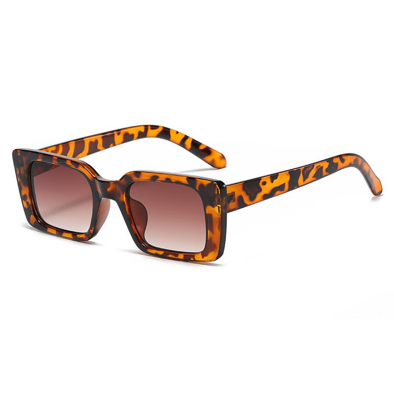 Sun Protection Square Sunglasses With Uv400 For Fashionable Outdoor Travel