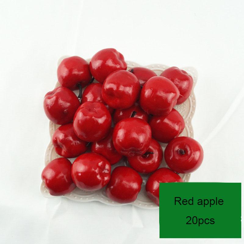 20pcs/Lot Simulation Mini Mini Fruit Model Home Furnishing Holiday Party Photo Props DIY Handmade Decoration Apple Strawberry