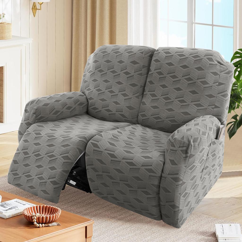 Elastic Jacquard Armchair Chair Cover 2 Seater 6pcs/set Recliner Sofa Cover for Living Room Relax Slipcover Protector