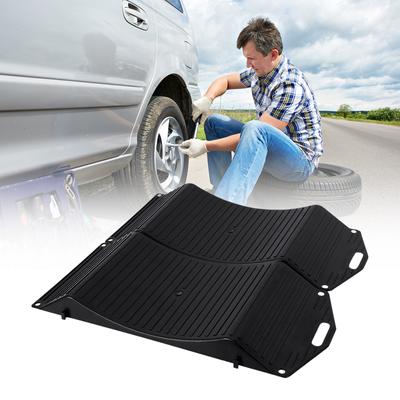 Small And Easy To Transport Tire Ramps Pack Of 2 Designed For Simple Storage Featuring Anti Slip Coating