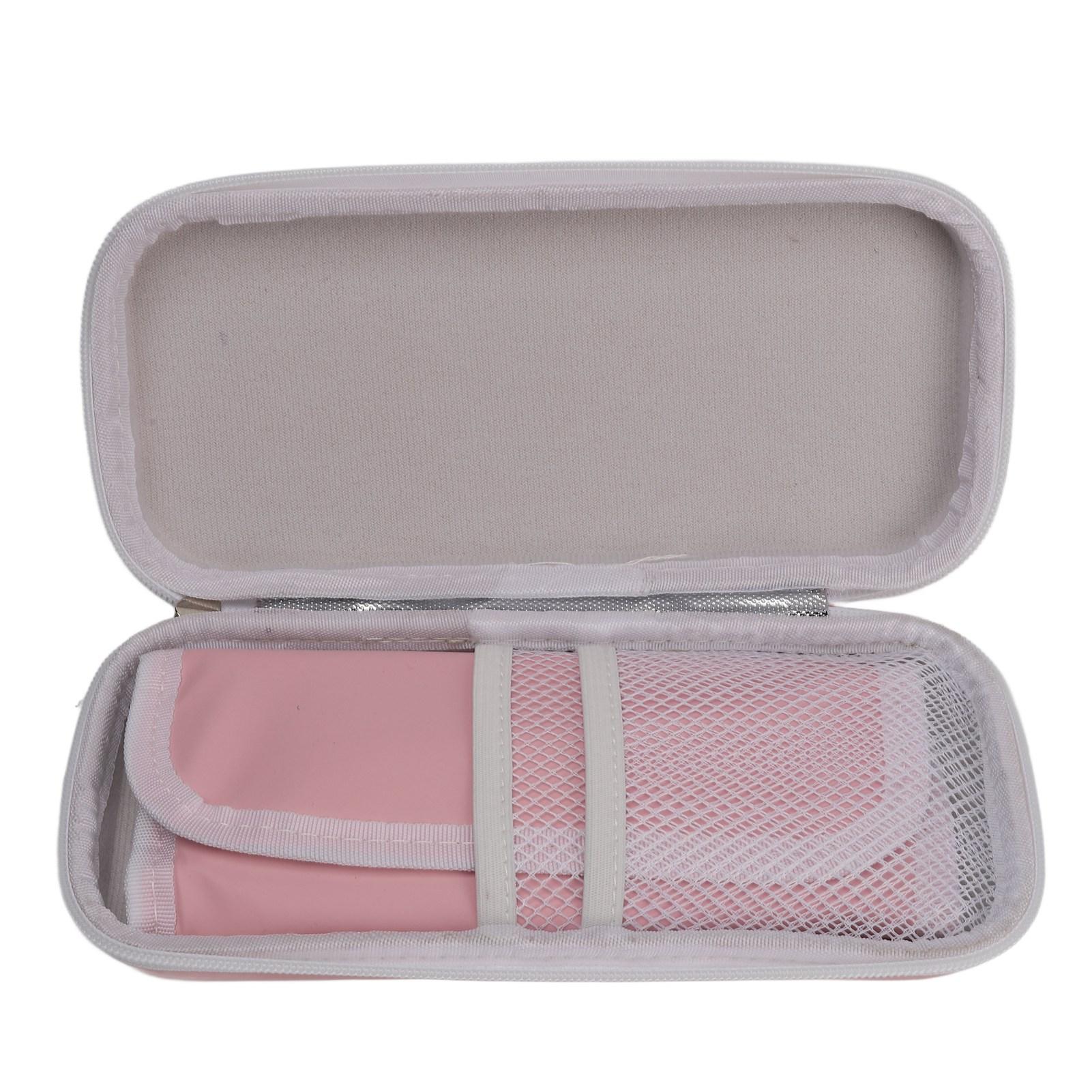 

Чехол-холодильник для инсулина с подкладкой, сумка для хранения, портативный охлаждающий дорожный футляр, охладитель для диабетических лекарств розовый