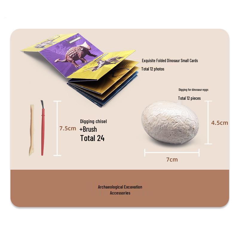 DIY Dinosaur Egg Excavation Kit for Kids - Archaeological Dig Toy for Children