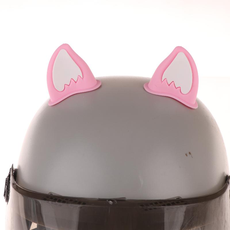Motorsykkelhjelm Katteørepynt Hjelmøretilbehør For Scooter Sykkel Selvklebende Motorsykkel For Skateboard For Sykling