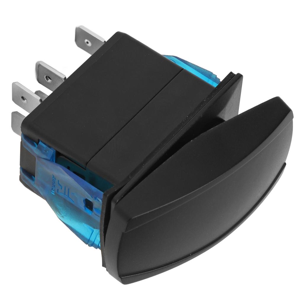 5Pin Waterproof Rocker Switch Toggle On Off Dual Pole Dual Throw LED Blue Backlit for 12?24V