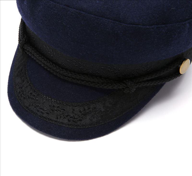 Casquette style marin pour femme - Fond plat, Mode décontractée, Grande taille, Coupe pour petite tête
