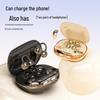 Dual Bluetooth In-ear Clip-on Headphones: Wireless, Rechargeable, Long Battery Life, Comfortable Fit, Superior Sound Quality.