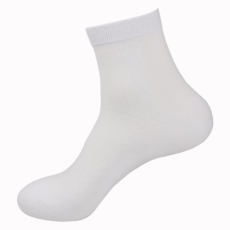 Summer, Thin Cotton Socks Men S Medium Tube Solid Color Mesh Socks Men S, Summer Breathable Sweat-Absorbing Stockings One size