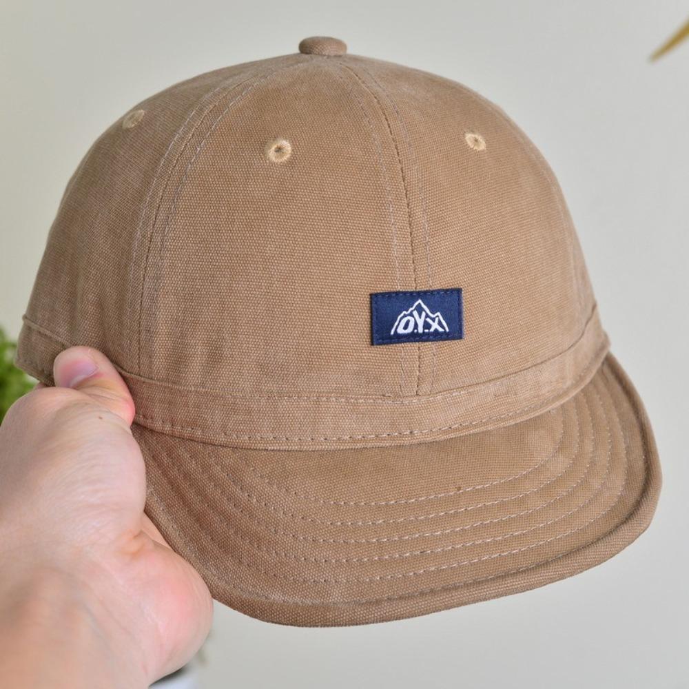 Quick-Drying Short Brim Baseball Cap Cotton Men Baseball Cap Simple Casual Peaked Cap Streetwear