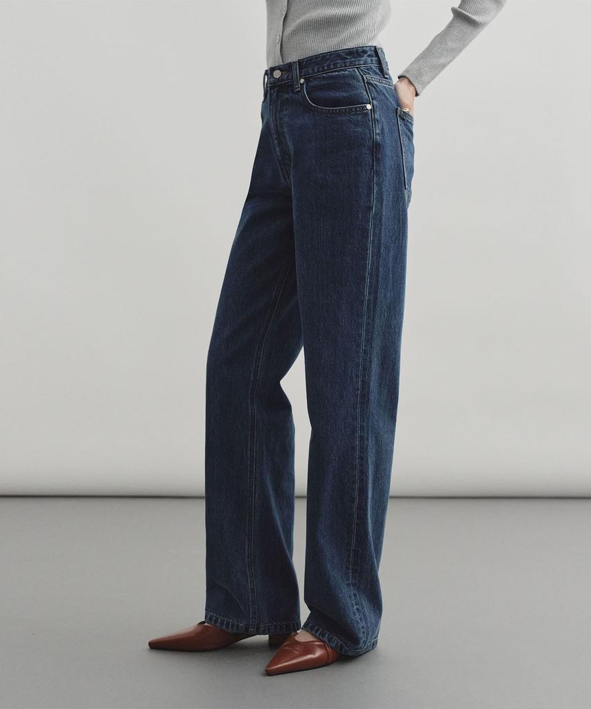 MONGDOL Straight Denim Jeans Deep Blue Mdpt056Dblue