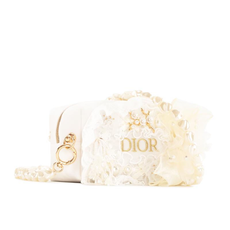 Dior Tasche [Personalisierte Kosmetiktasche] Feenblumen Hochzeits-Handtasche Umhängetasche Spitze Tragbar Französische Romantik Pendeln Vielseitig Neuer Chinesischer Stil Weiß