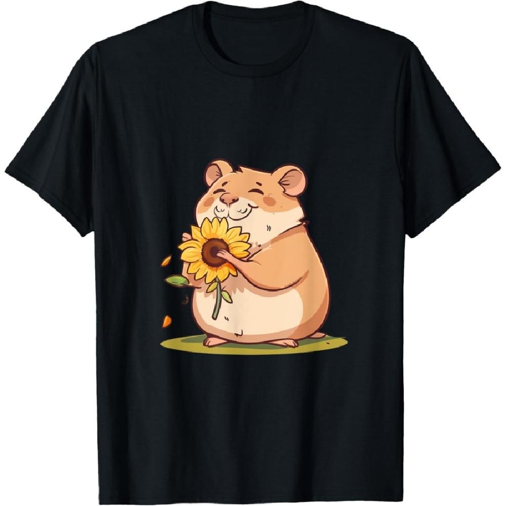 

Очаровательный хомячок с подсолнухом(1) XXXXXL чёрный