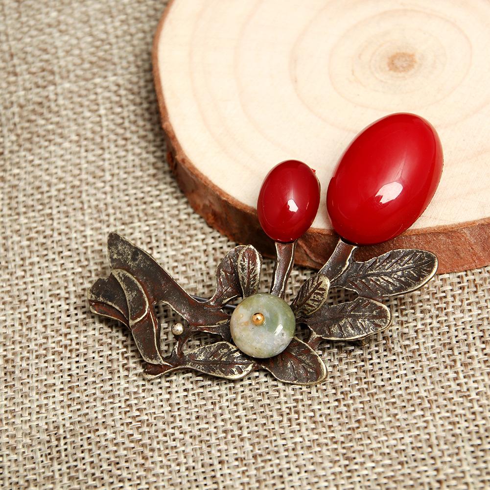 Brooch Premium Light Luxury Clothing Accessories Pin Accessories Camellia Brooch Resin Brooch Embossed Enamel