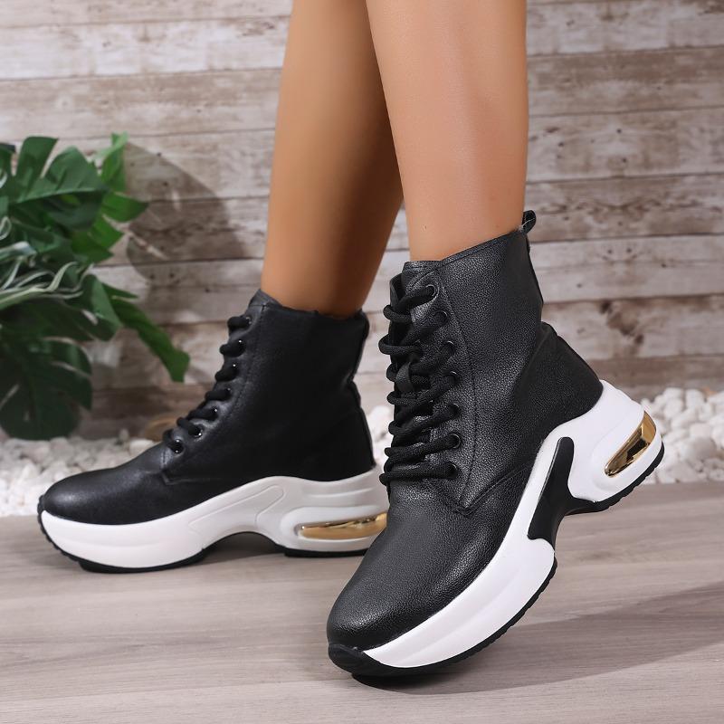 Fashion Small Inside Heightening Casual Shoes Spring, Autumn and Winter New Trifle Platform Soft Sole Women's Boots