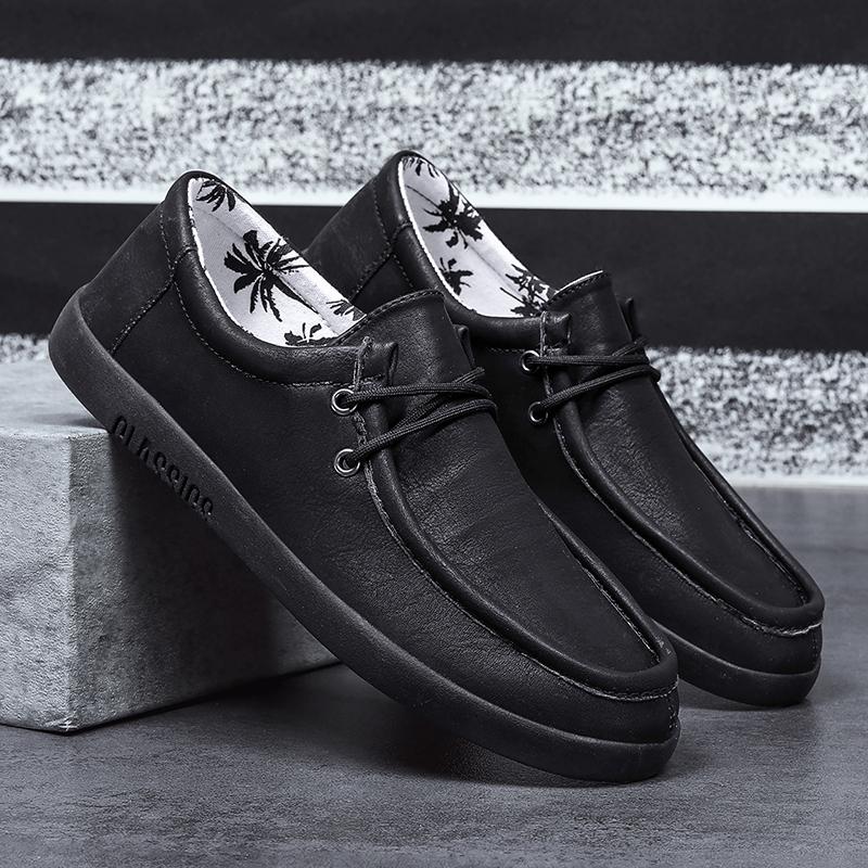 Модные повседневные туфли из кожи ручной работы для мужчин — фото 5