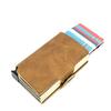 Rfid Card Bag Pu Double Box Metal Wallet