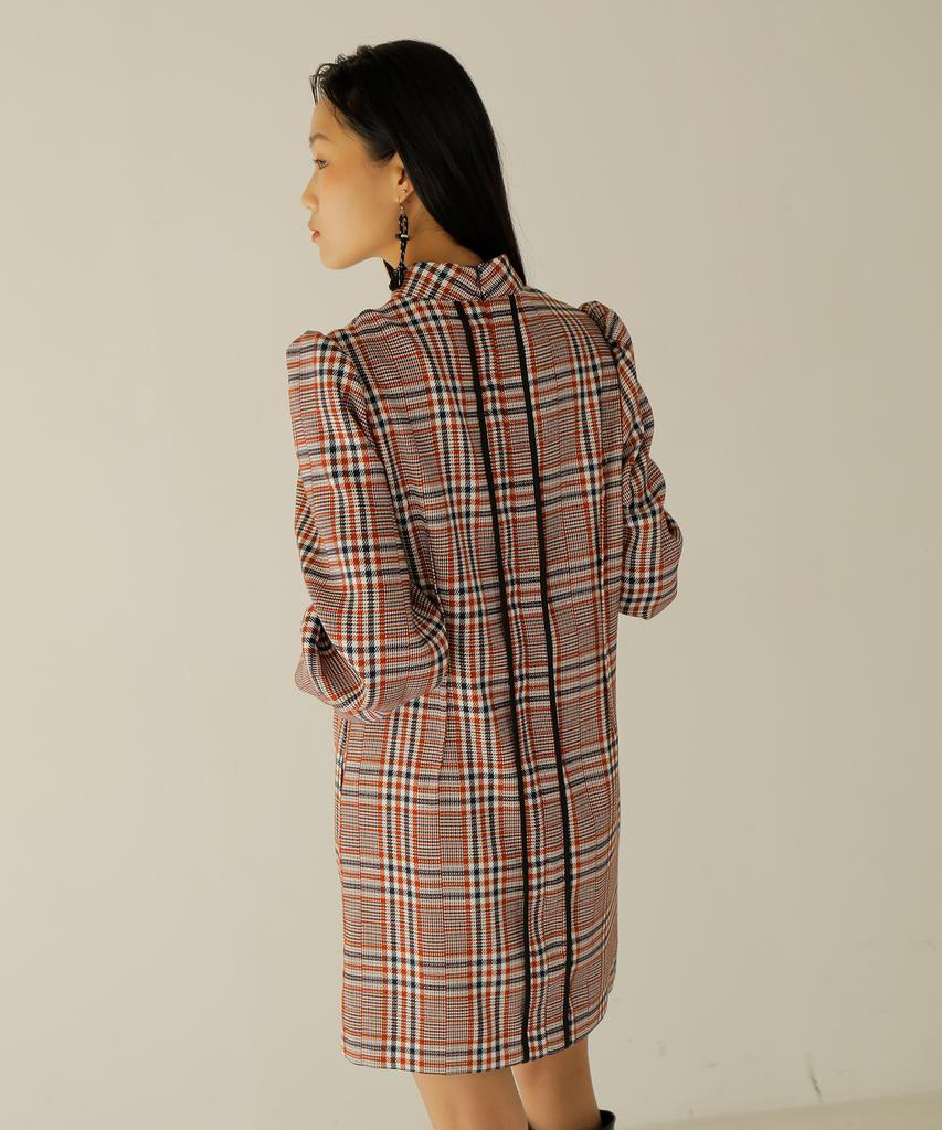 Nouah Block Check Dress