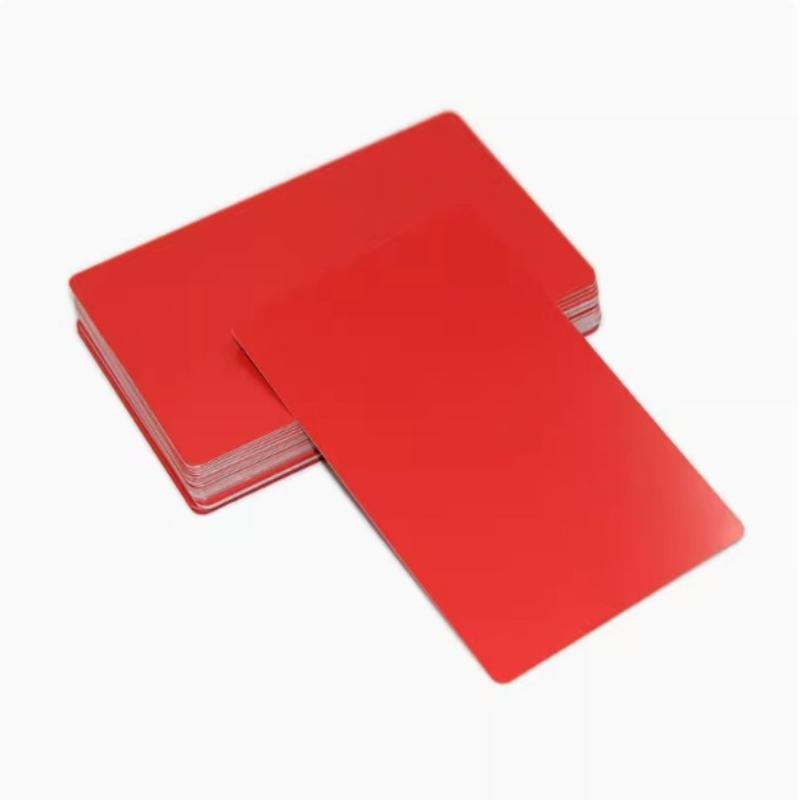 50 Buc. Blankuri Gravură Laser Foaie Aluminiu Cărți de Vizită Gravură Laser Multifuncționale DIY Cărți Cadou