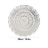Turkish Tea Coffee Serving Tray Vintage   Embossed Pattern Round Coffee Plate for Bar Outdoor   Dessert
