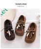 2025 Winterprinzessin Retro Kleine Leder Birkenstock Schuhe für Mädchen