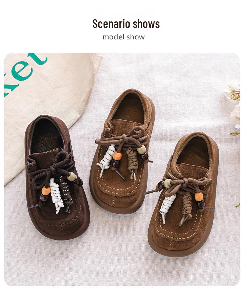 2025 Winterprinzessin Retro Kleine Leder Birkenstock Schuhe für Mädchen
