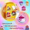 50 Mushroom Stickers Psychedelic Colorful Mushroom Personalized Graffiti Stickers Balance Car Suitcase