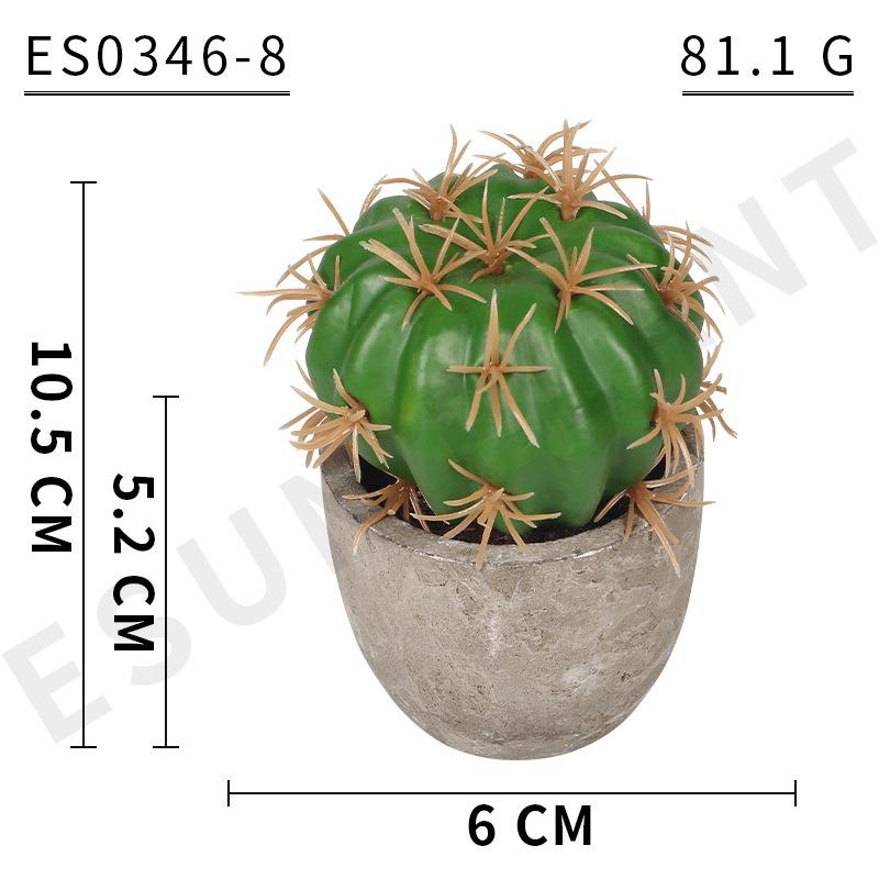 Simulation Foam Cactus/Cactus Potted Plant, Micro-Landscape Office Home Decoration Diy Simulation Potted Plant