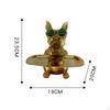 Desk Polyresin Dog Sculpture Entrance Key Storage Holder for Bedside Tables Snack Cute