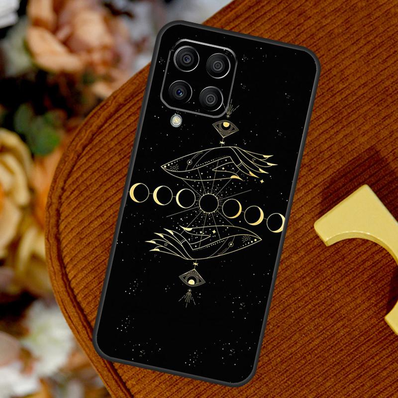 Sun Moon Flowers For Samsung Galaxy M14 M34 M54 M12 M32 M52 M53 M33 M13 M20 M15 M55 M31s M30s M21 M51 Case