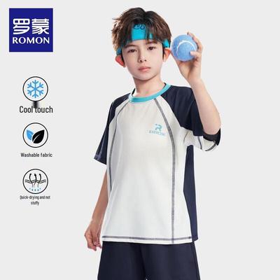 S Boys' Quick-Dry Short Sleeve Sport T-Shirt