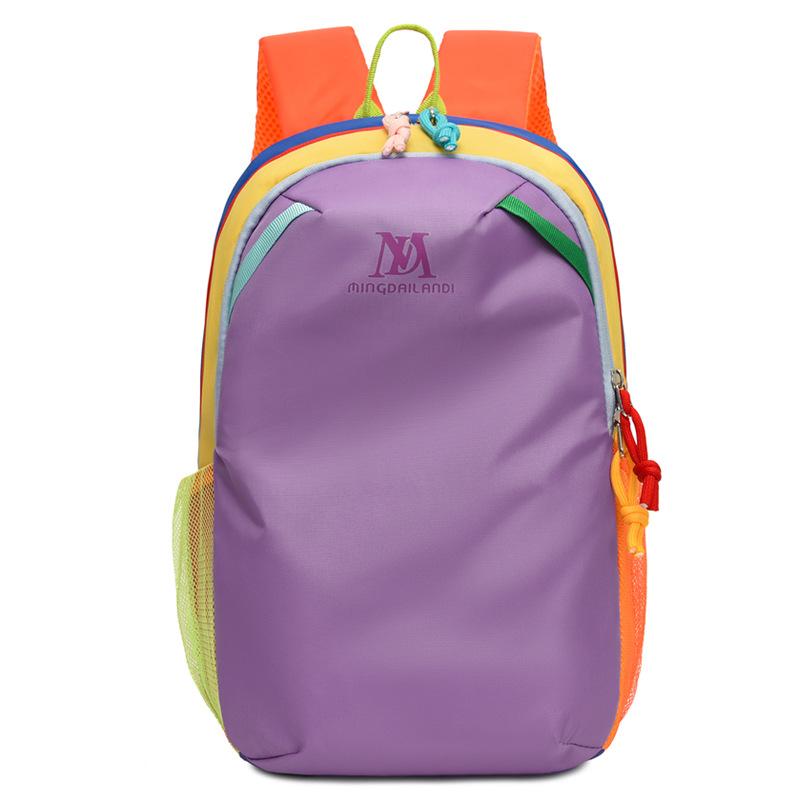 Schoolbag Outdoor Sports Backpack 1011 New Dopamine Contrast Color Fashion Travel Backpack Men's and Women's Versatile Travel Backpack