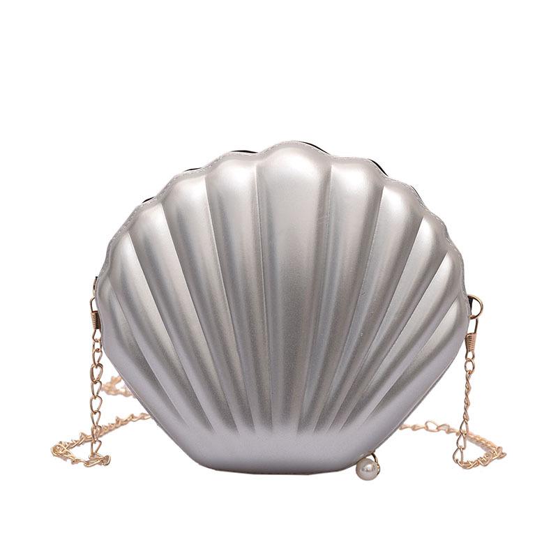 Foreign-style shell bag, the new Korean version of the season, fashionable and simple chain bag ins wind messenger creative shoulder bag