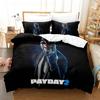 Game Payday Bedding Set Single Twin Full Queen King Size Bed Set Adult Boys Bedroom Duvet cover Sets Hip Hop Clown Anime Bed