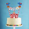 Circus Carnival Theme Cake Topper 1st Birthday Circus Theme Photo Booth Props Cake Smash Party Cake Decorations Supplies, Glitter