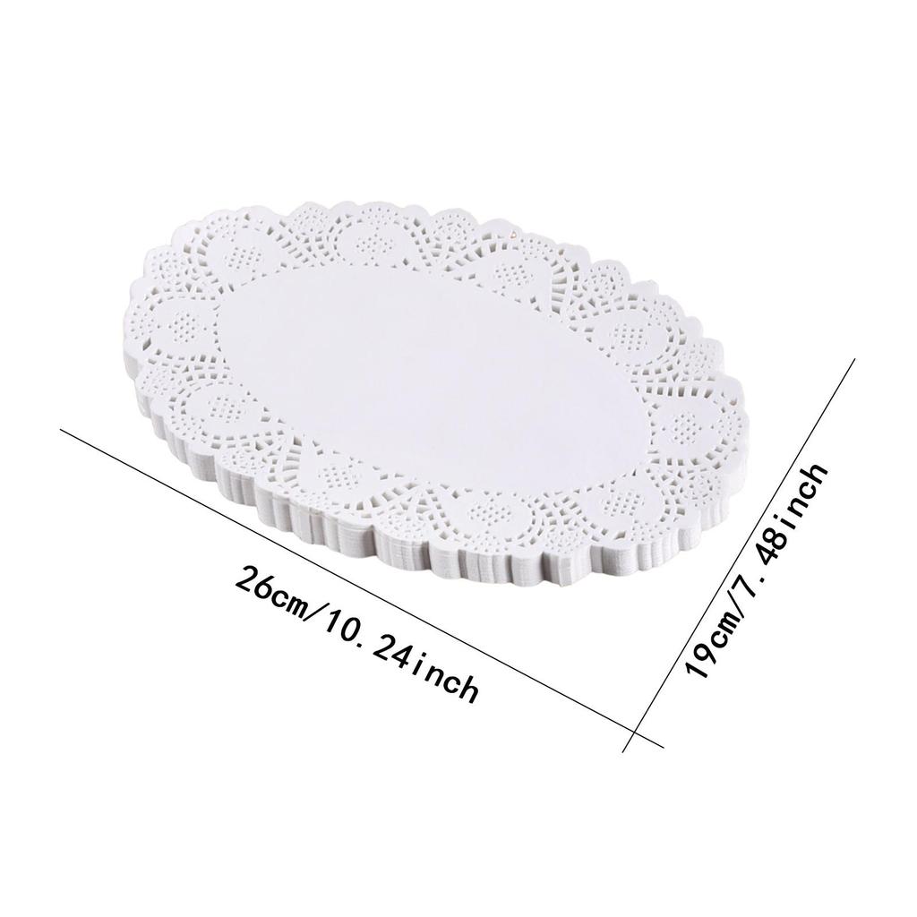 140x White Paper Doilies Decor Versatile Disposable Decorative Paper Placemats for Crafts Party Birthday Desserts Fried Food