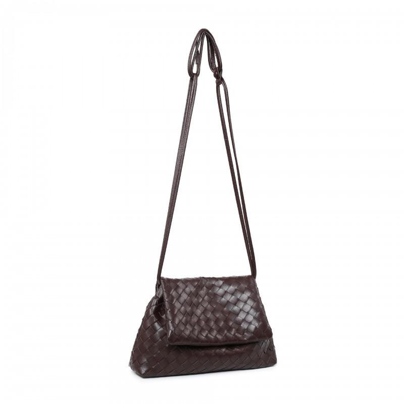 2026 Woven Flap Crossbody Bag Retro Small Square Large Capacity Daily Use