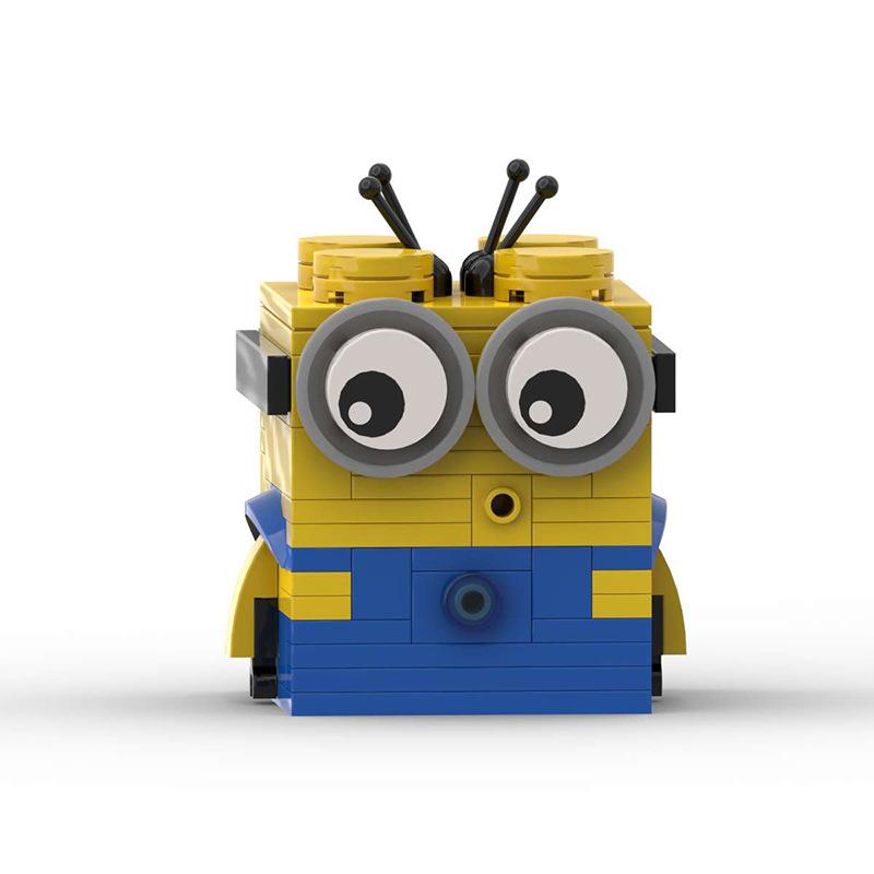Building Block Compatible Square Minions, Particle Penetration Dad, Children'S Puzzle Assembly, Model Building Block