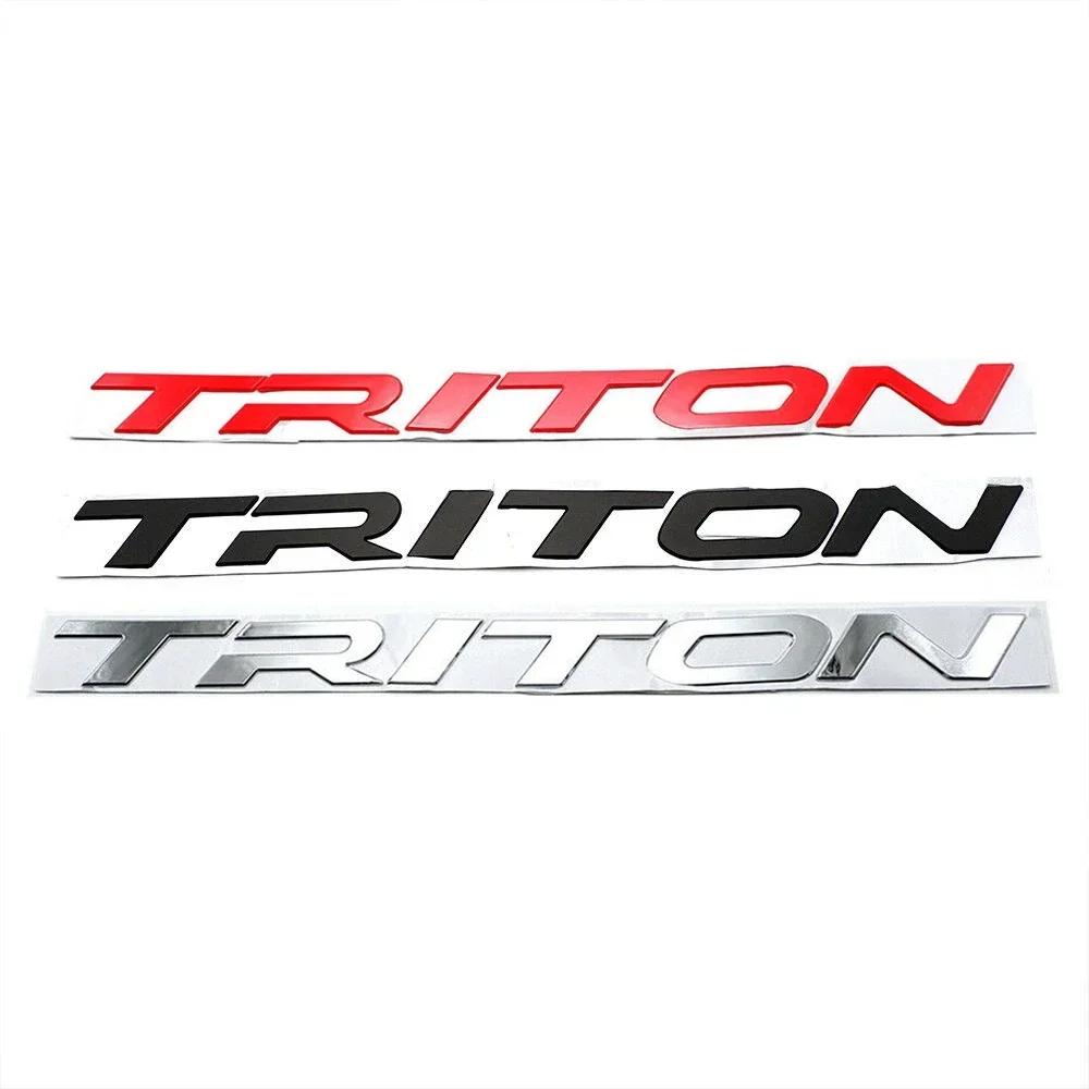 For L200 Triton 4x2 4x4 2015-2019 Red Front Grill Logo Emblem Sticker