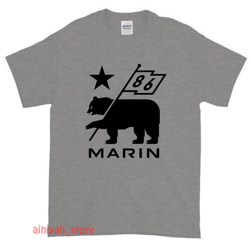 New Marin Bikes bicycle Logo Men s Funny T shirt USA Size S-XXL 2XL
