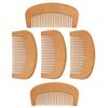 5/10pcs Engraved Natural Peach Wood Comb Portable Anti-Static Hair Comb Smooth Scalp Massage Comb Hair Care Styling Tool