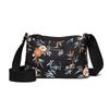New bamboo leaf printed commuter bag women's high-end sense contrasting color small square bag fashionable casual simple messenger bag