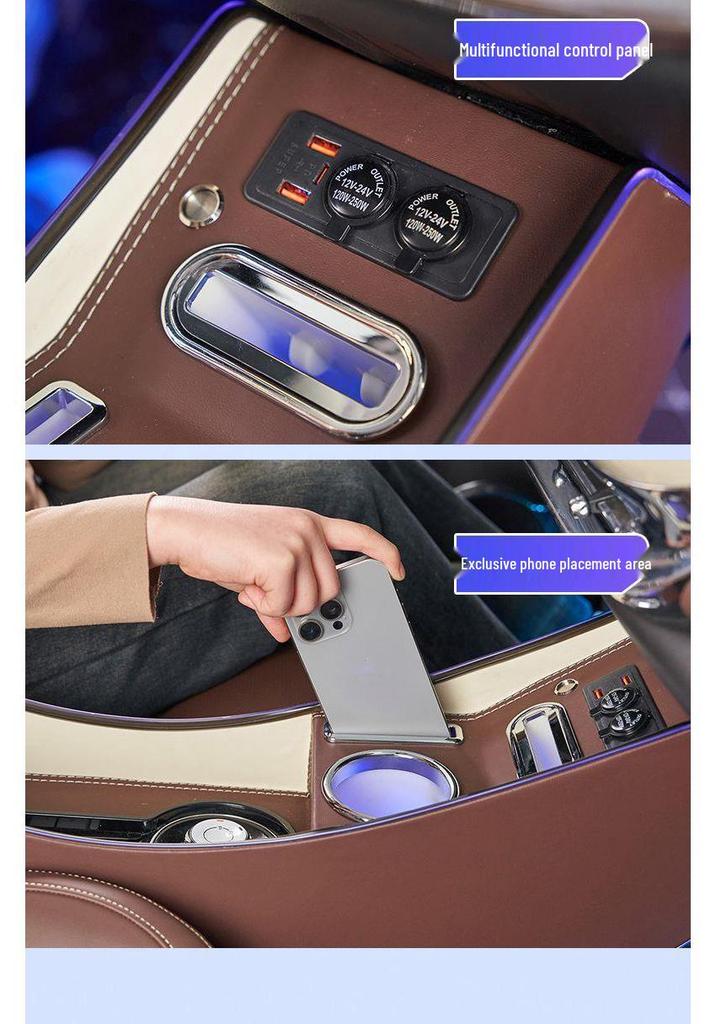 Armrest Storage Box for Wuling Bingo Electric Vehicle Interior Modification