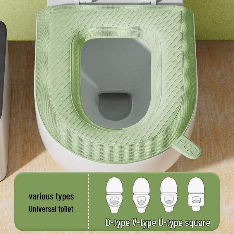 Universal Waterproof Toilet Seat Cover - All-Season, Washable, Quick-Dry, Wipeable EVA